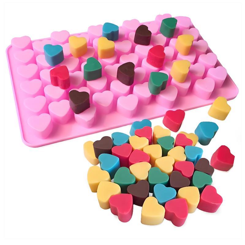 55 Grids Heart Silicone Cake M - Soap Making Gloves review and price