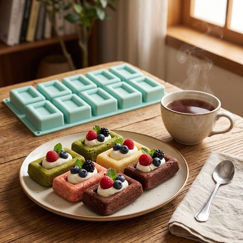Non-stick 10-Hole Rectangle Si - Soap Making Tray review and price
