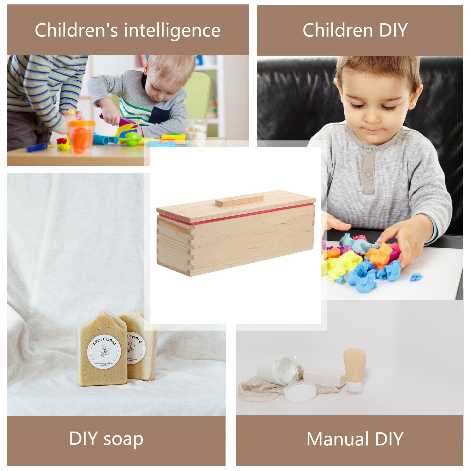 Natural Wood Soap Mold Box Hig - Quality Soap Making Kit review and price