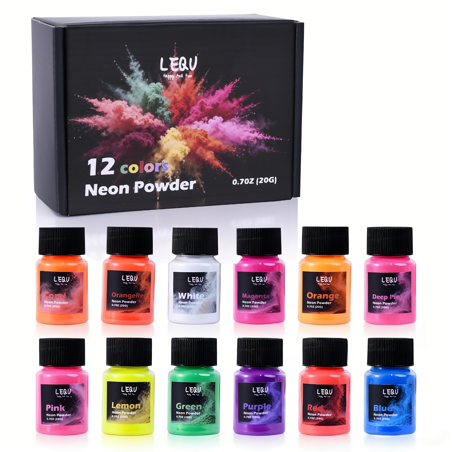 LEQU 12Colors Neon Fluorescent - Soap Making Ingredients review and price