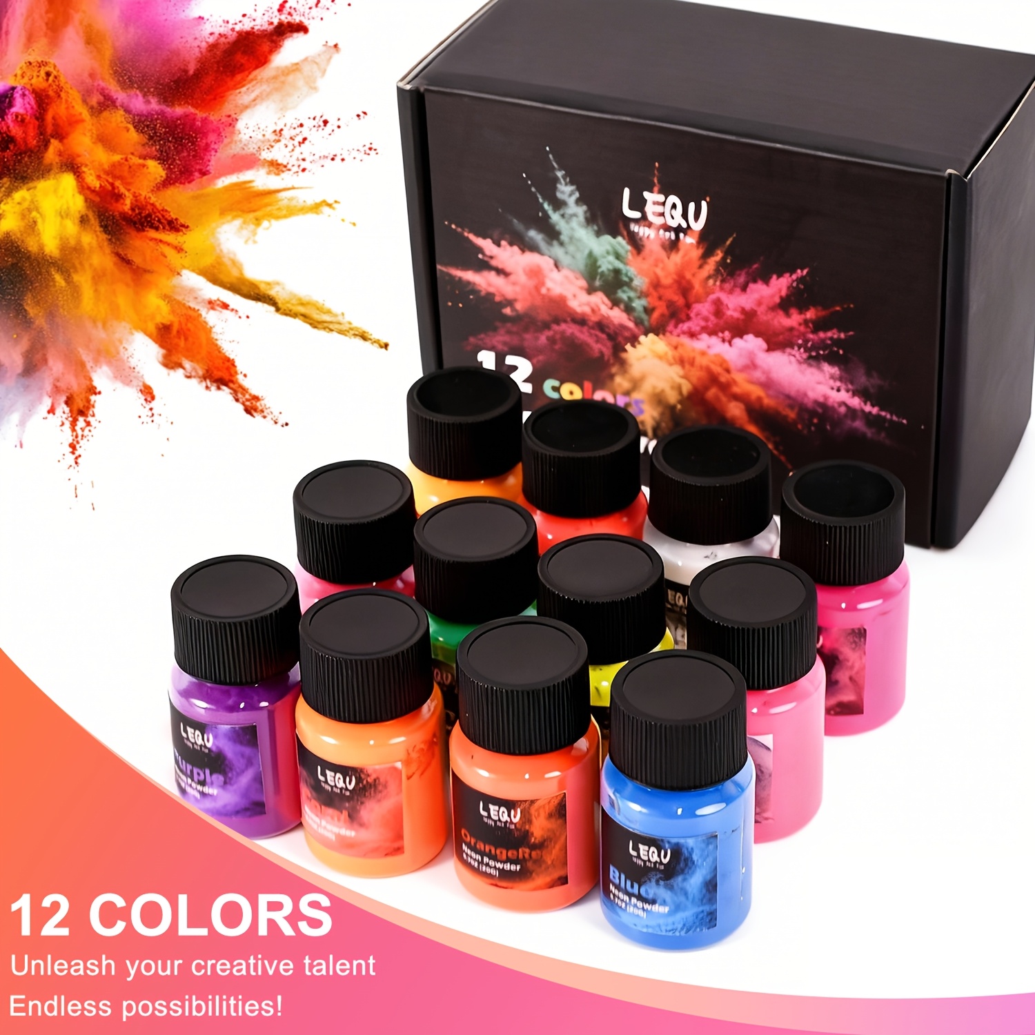 LEQU 12Colors Neon Fluorescent - Soap Making Ingredients review and price