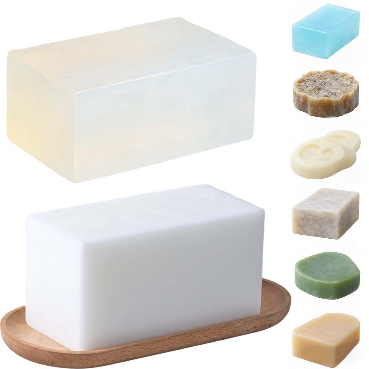 1000g Clear White Soap Base DI - Soap Making Raw Material review and price