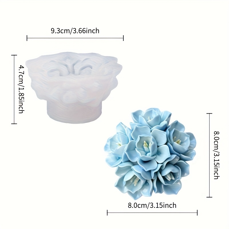 1 Hydrangea Candle Silicone Mo - Soap Making Gloves review and price